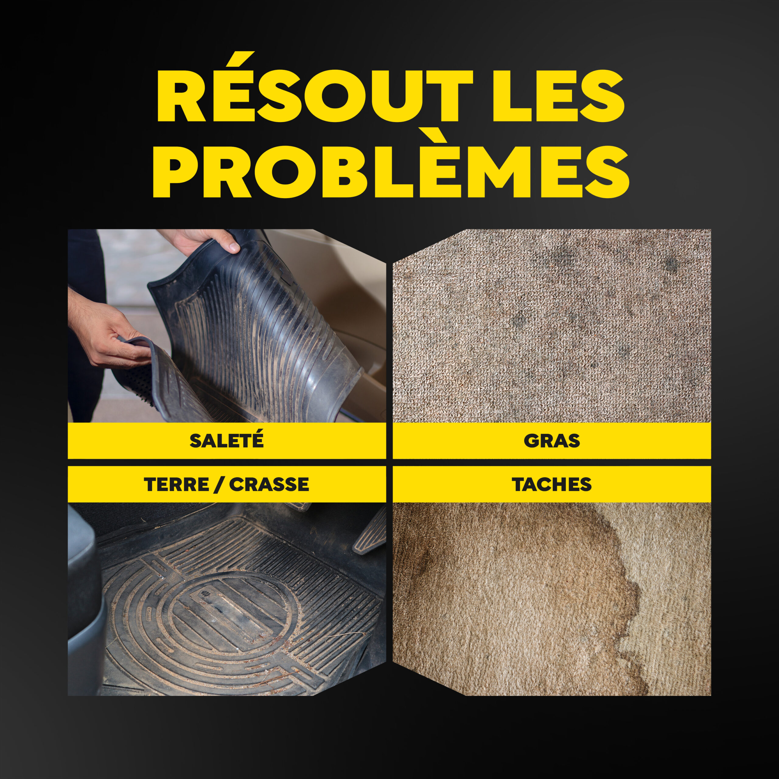 Spray Moussant Nettoyant Tissus, Tapis de Sol et Moquettes G262816