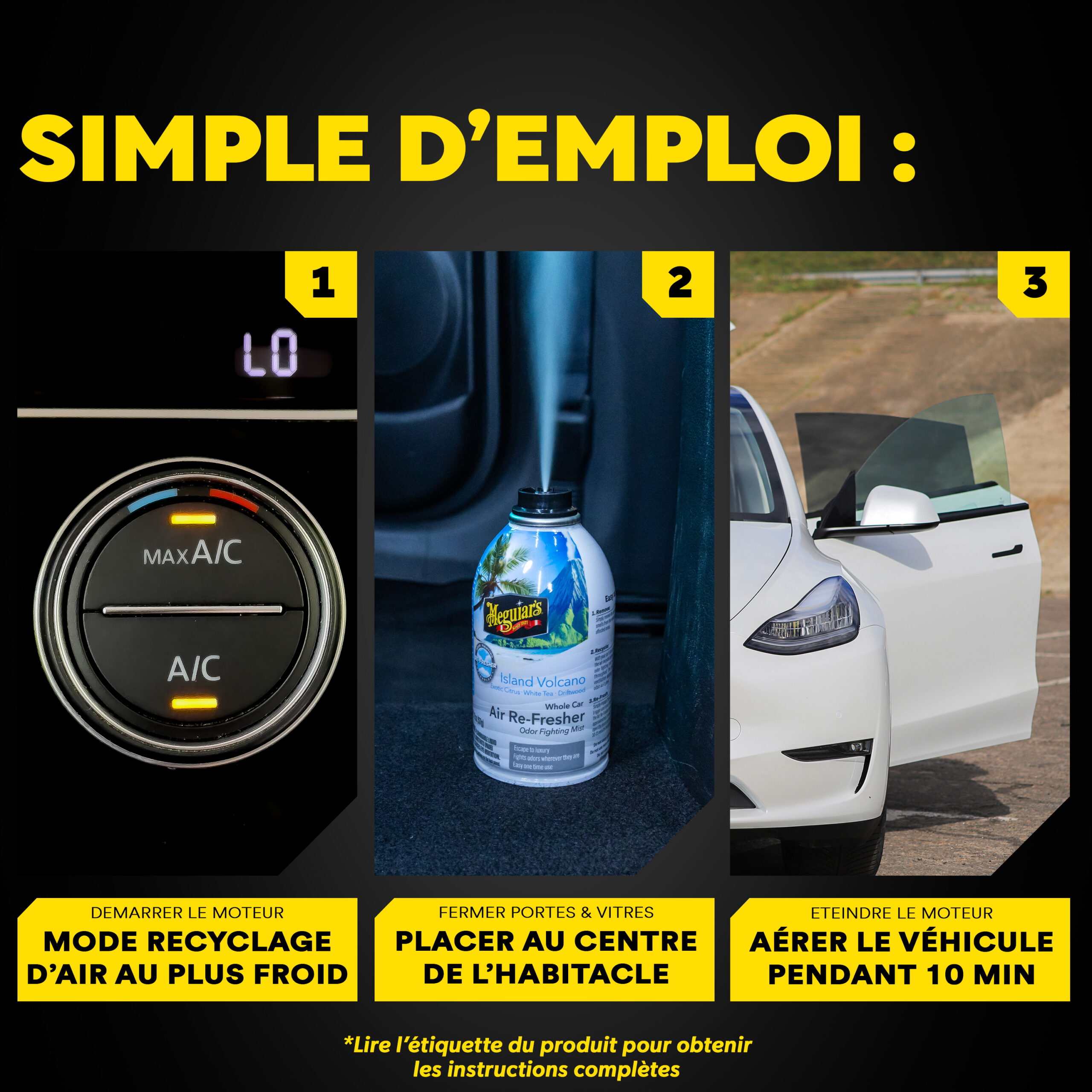 Désodorisant automobile – Aérosol senteur « Volcans d’Islande » G262502