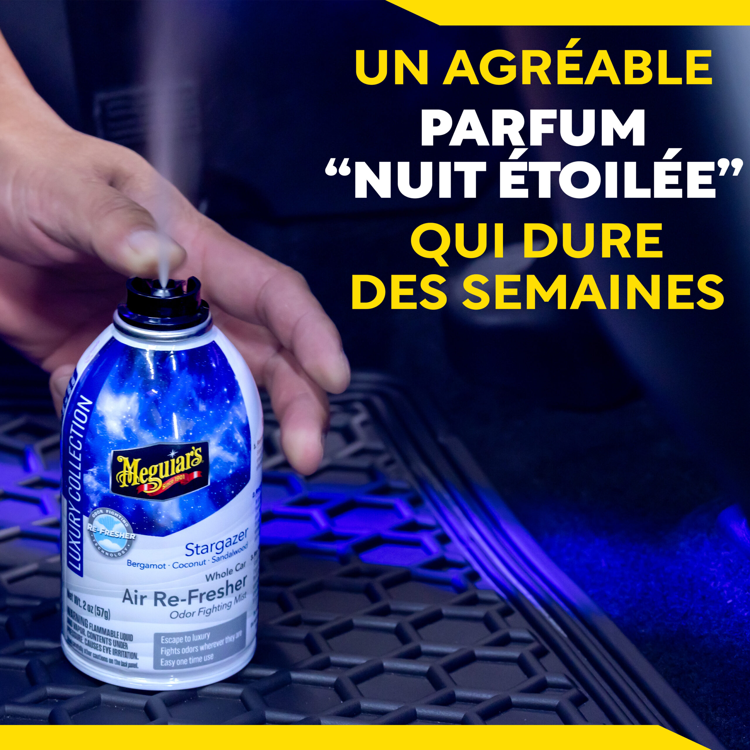 Désodorisant automobile – Aérosol senteur « Nuit étoilée » G262702