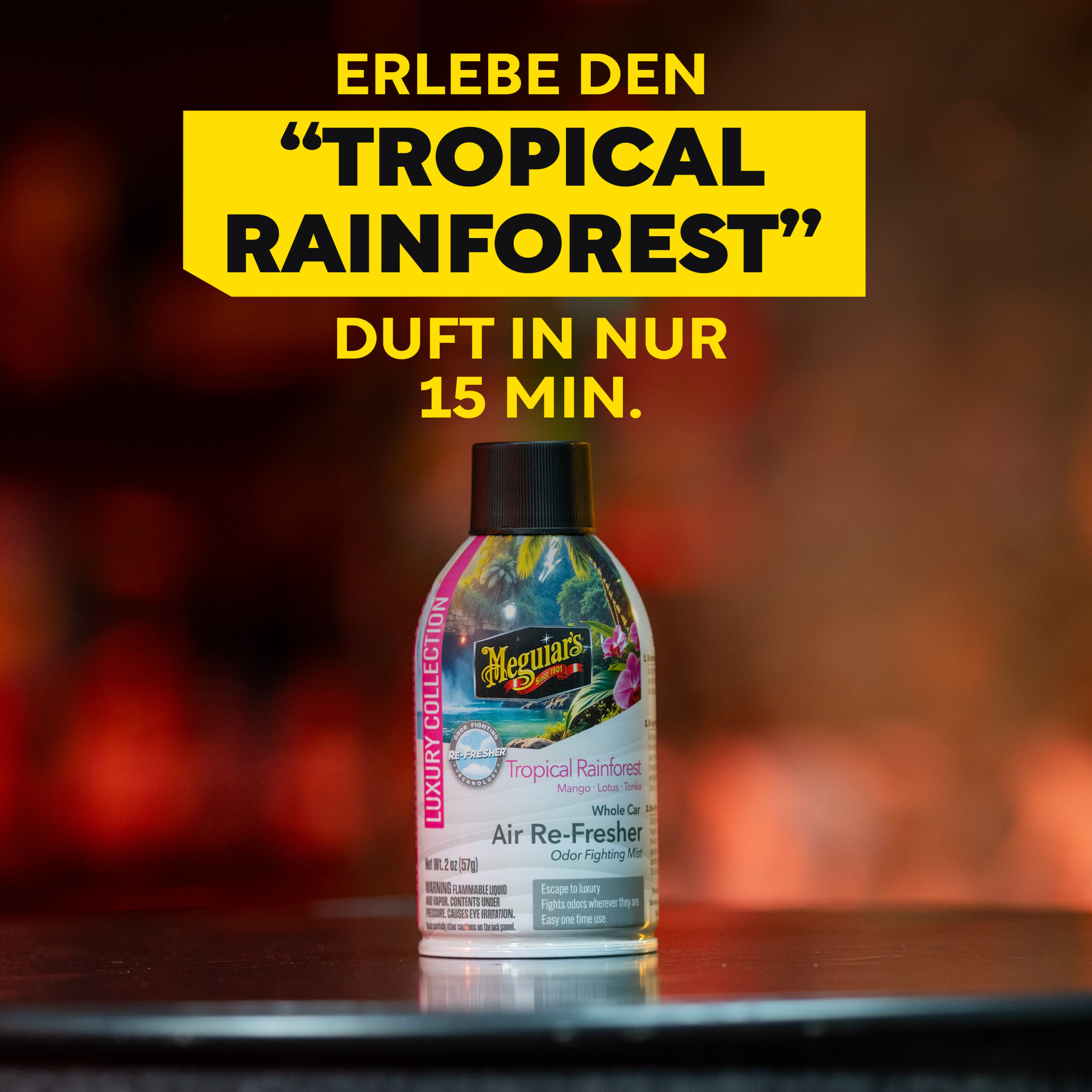 Whole Car Air Re-Fresher Tropical Rainforest Lufterfrischer Aerosol