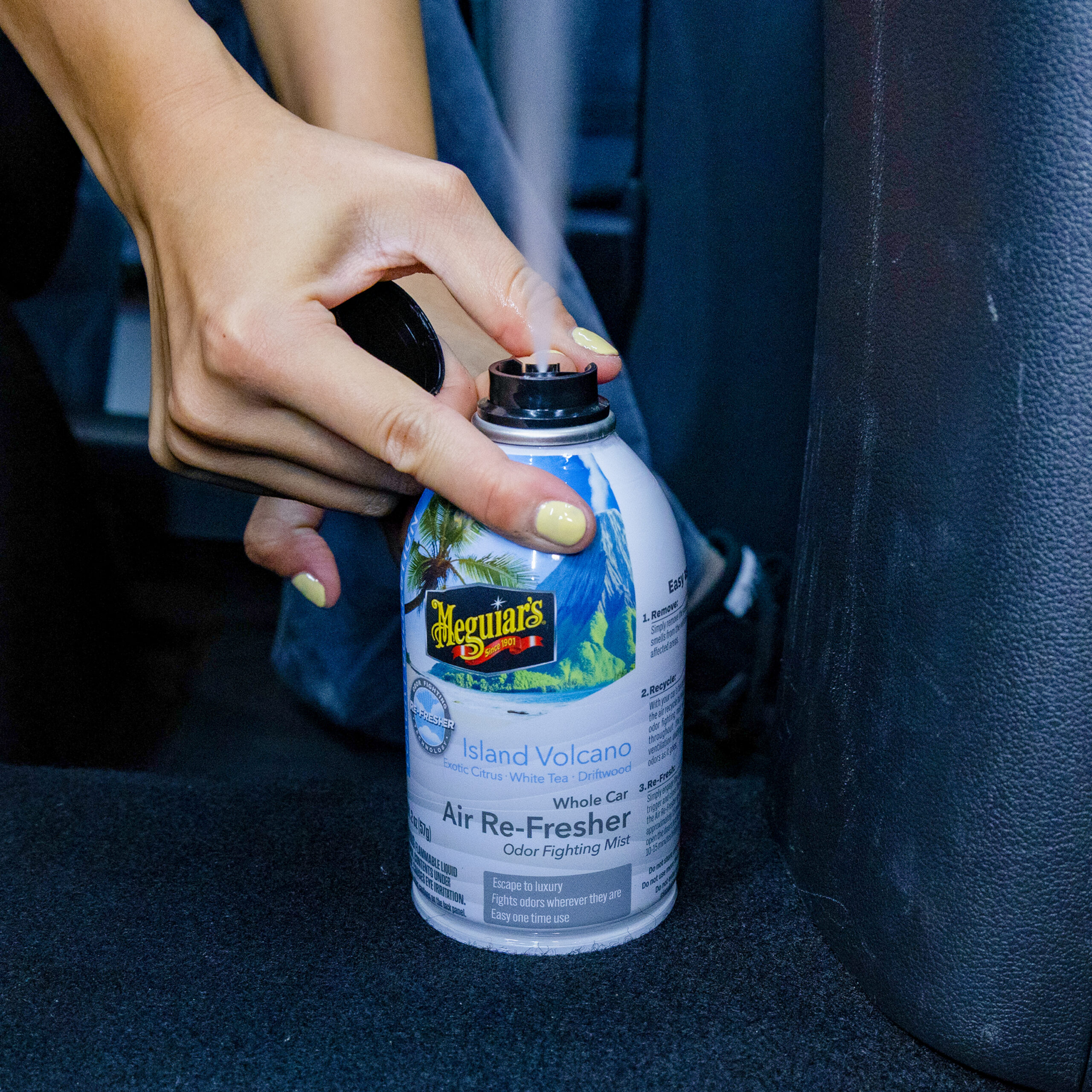 Whole Car Air Re-Fresher Island Volcano Lufterfrischer Aerosol