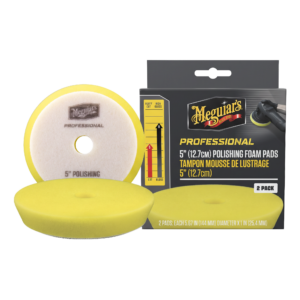 Professional Tampone da Lucidatura in Schiuma M5PFP2EU-F, Giallo, diametro 5" x 1" (127 mm x 25,4 mm), 2 tamponi